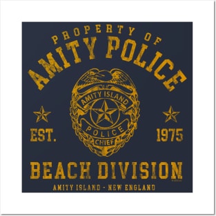 Amity Island Police Beach Division Posters and Art